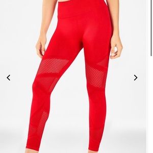Fabletics red seamless leggings